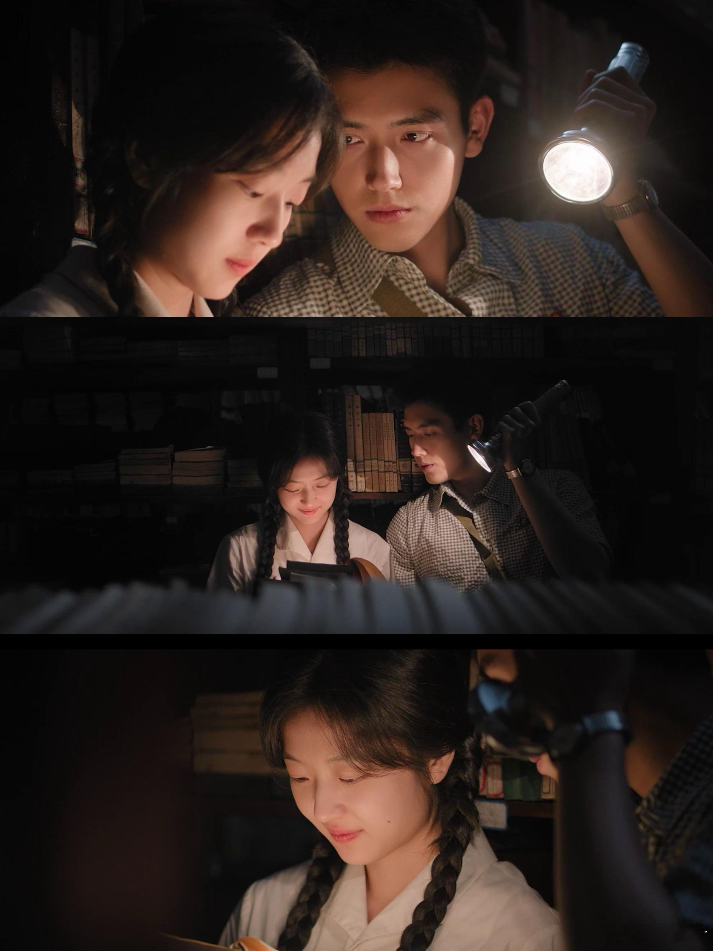 青梅竹马白月光一剧嗑到百家饭 夜晚，月光轻柔地洒在两人身上，他们安静相对而坐。没