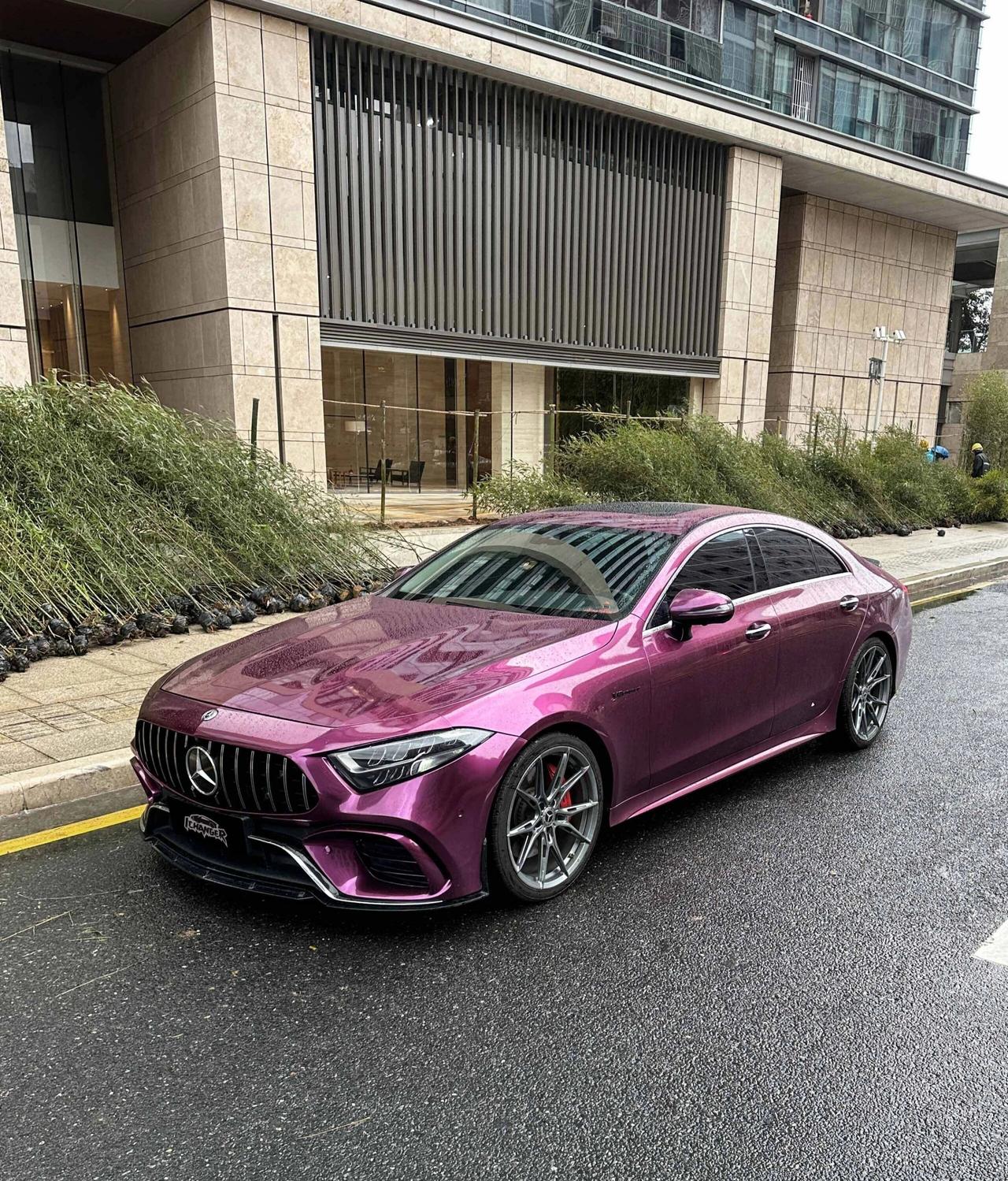 停车五分钟就被围观......回头率爆棚，我就知道改对了！紫色真的太有韵味了，纯