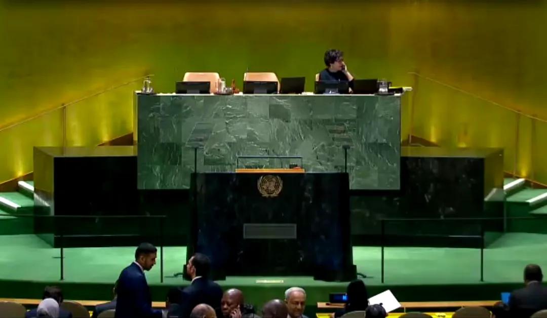 根据媒体报道，目前联合国方面正在召开会议，将对一份由多国共同提出的巴勒斯坦入联决