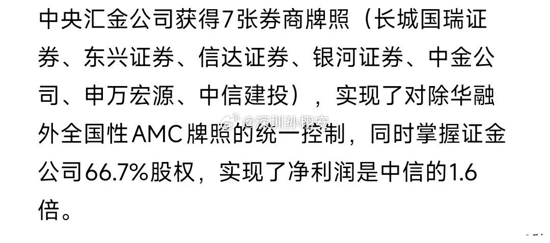 国家队出手，超级航母券商来了超级航母券商的出现可以对标国外券商，万一中概股的被美