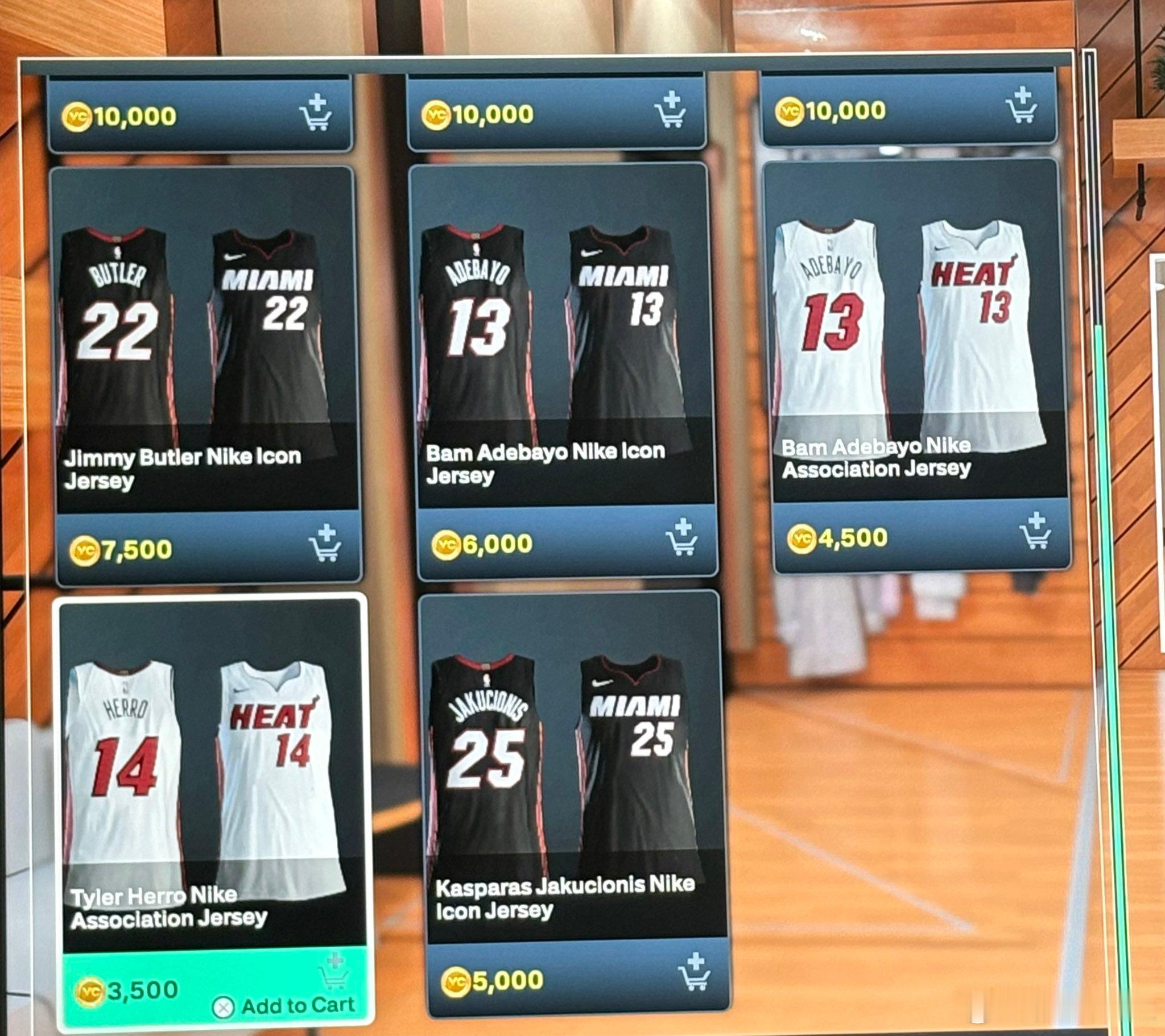 NBA 2K26 中的吉米巴特勒球衣仍在球队商店中并且价格最高😭巴特勒热火 ​
