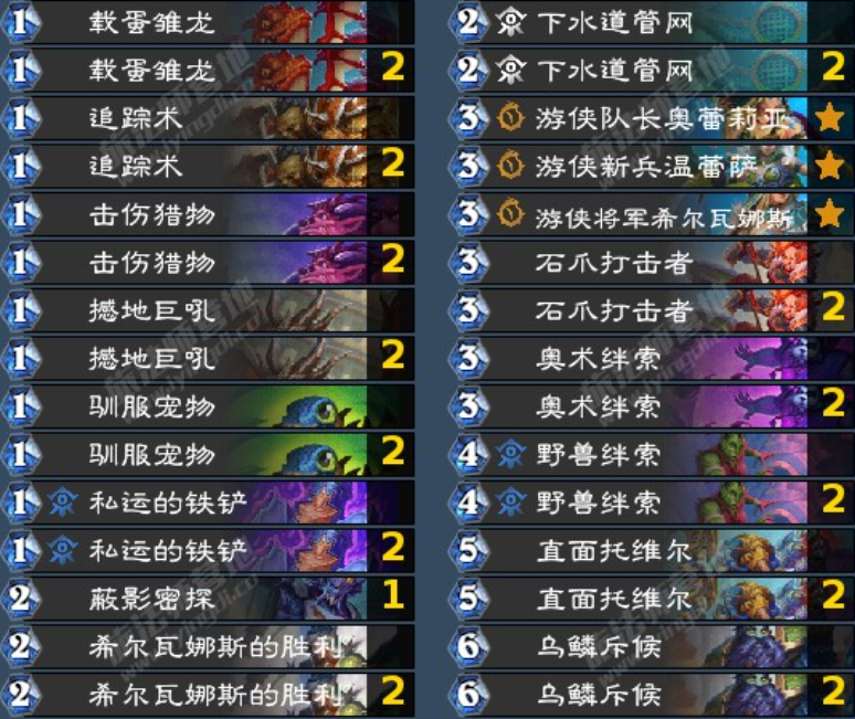 炉石传说 美服登顶的龙猎热度还在上升，不过大数据胜率其实不如普通T7猎AAECA