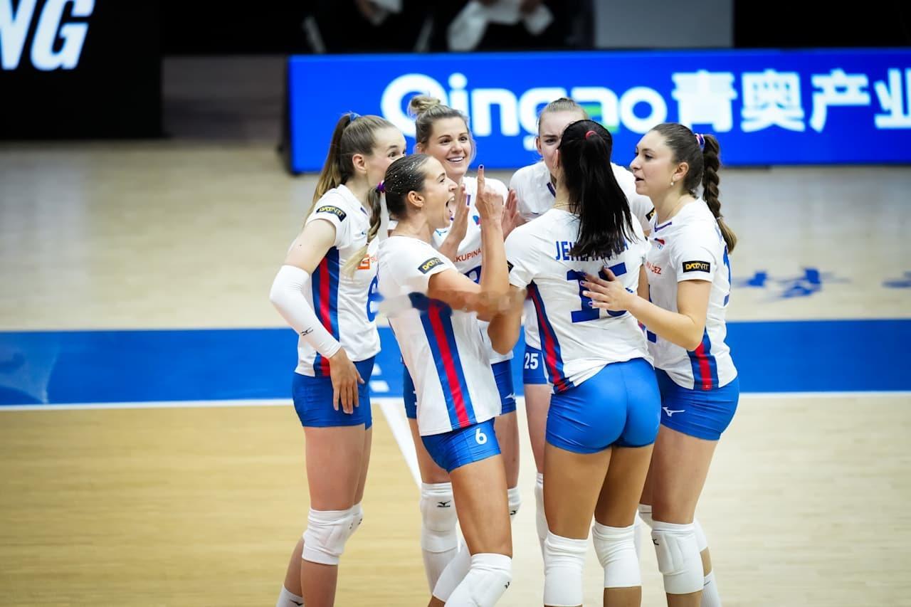 2026年世界女排联赛中国南京站泰国女排vs捷克女排第二局：19-25大比分：0