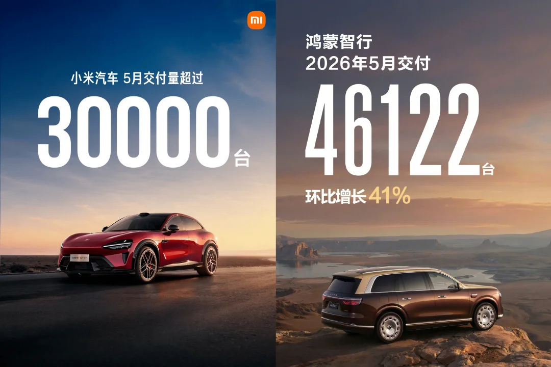 5月，小米超3万台，我估计交付39000台左右