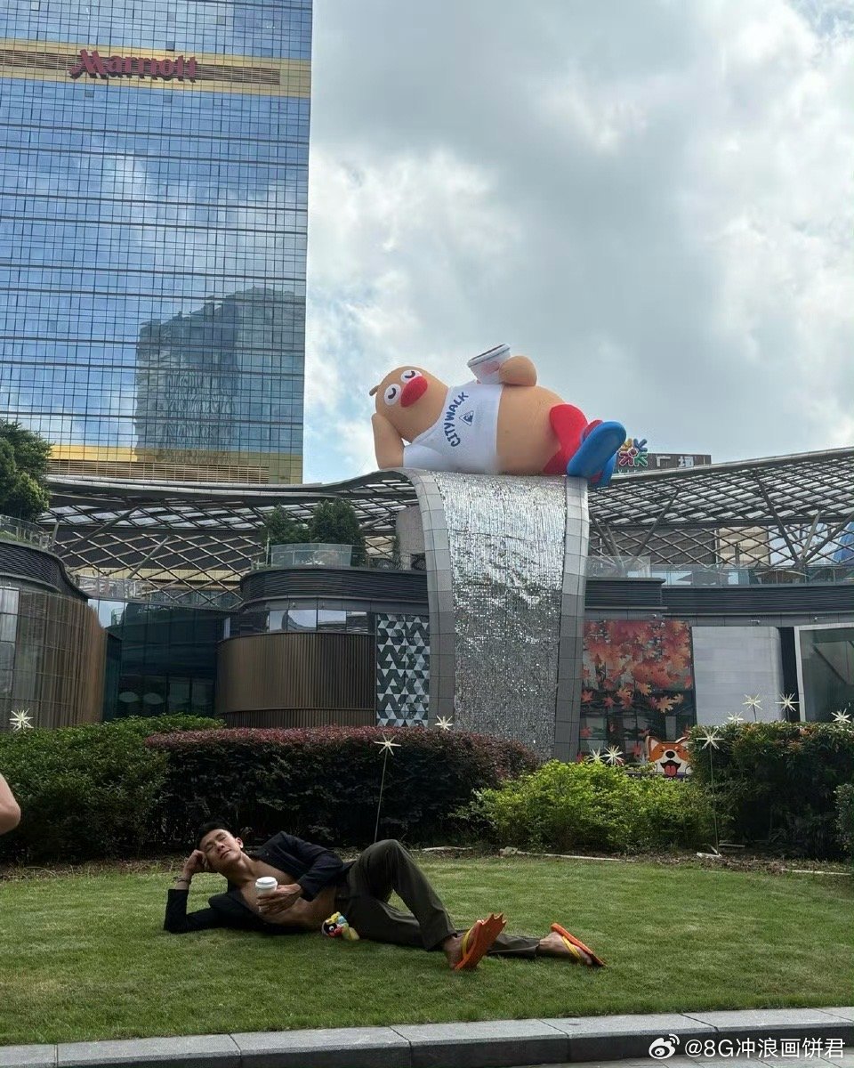 坐在工位看不得这么悠闲的鸭 天环这只躺平鸭是我的互联网分身吧！同样的姿势不同的命