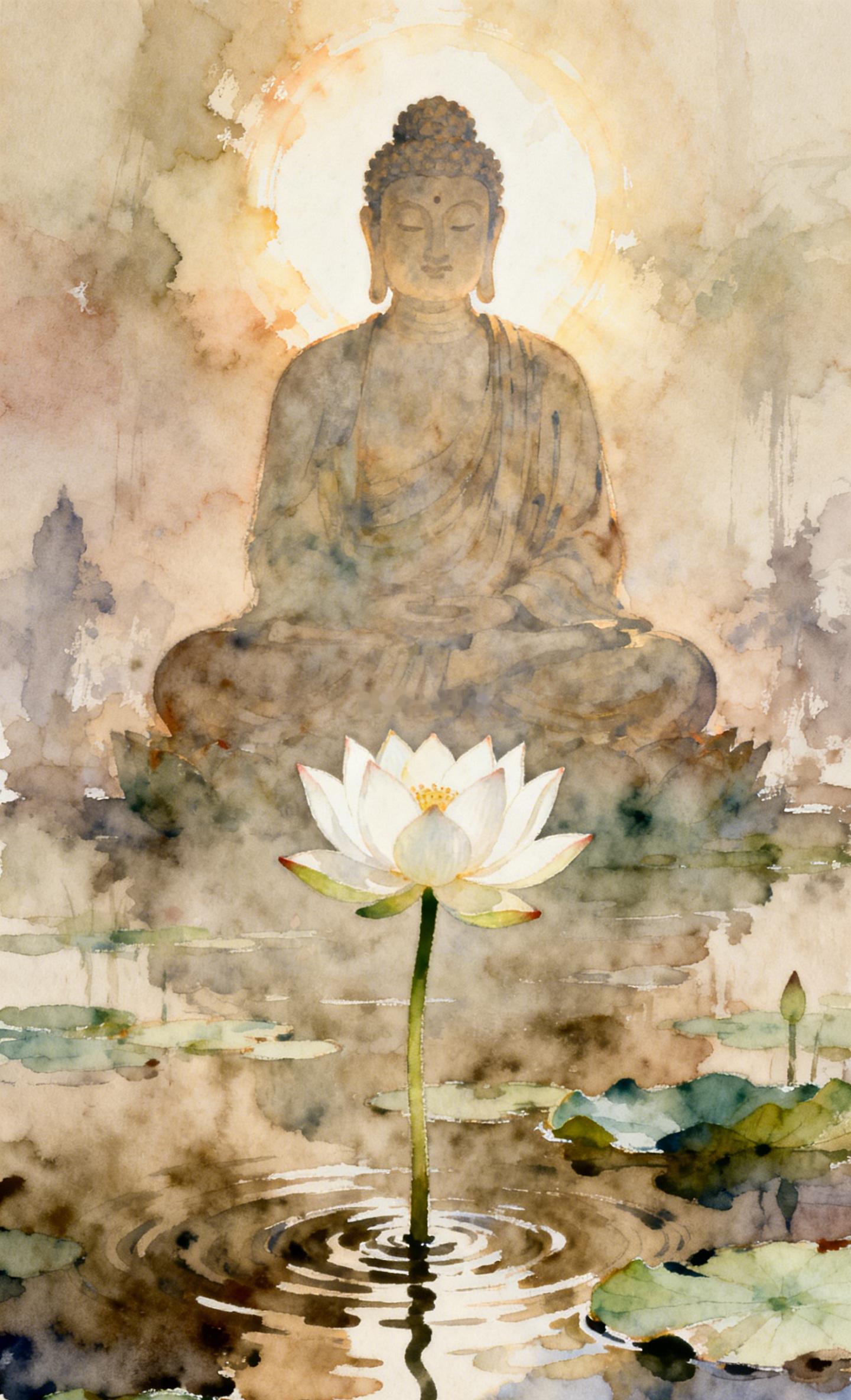 莲花生于淤泥，不曾嫌泥污；佛光照于浊世，不曾拣择人。此刻低谷中人，恰是莲花将开时