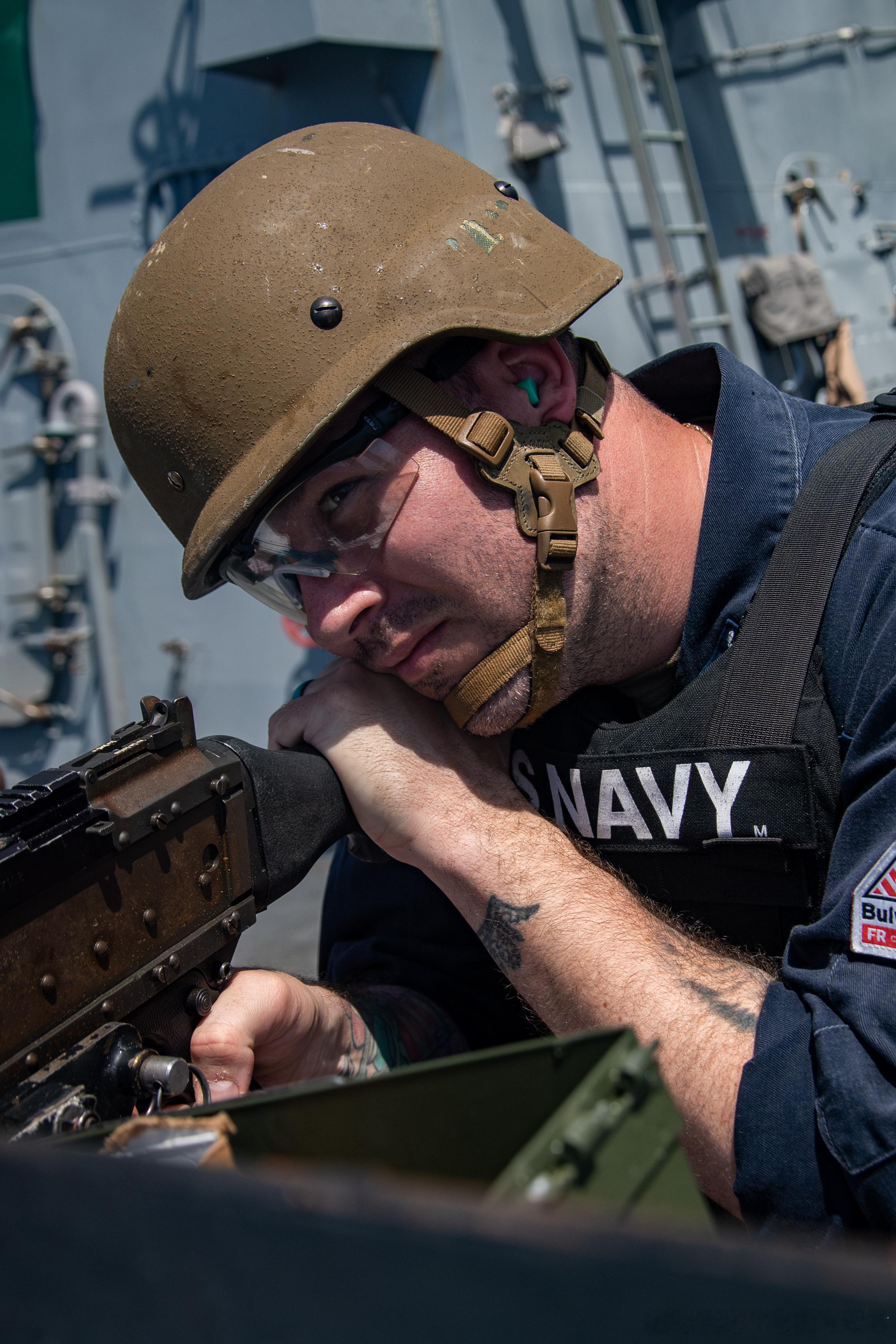 2025年6月19日，USS Gridley (DDG 101) 在中央司令部行