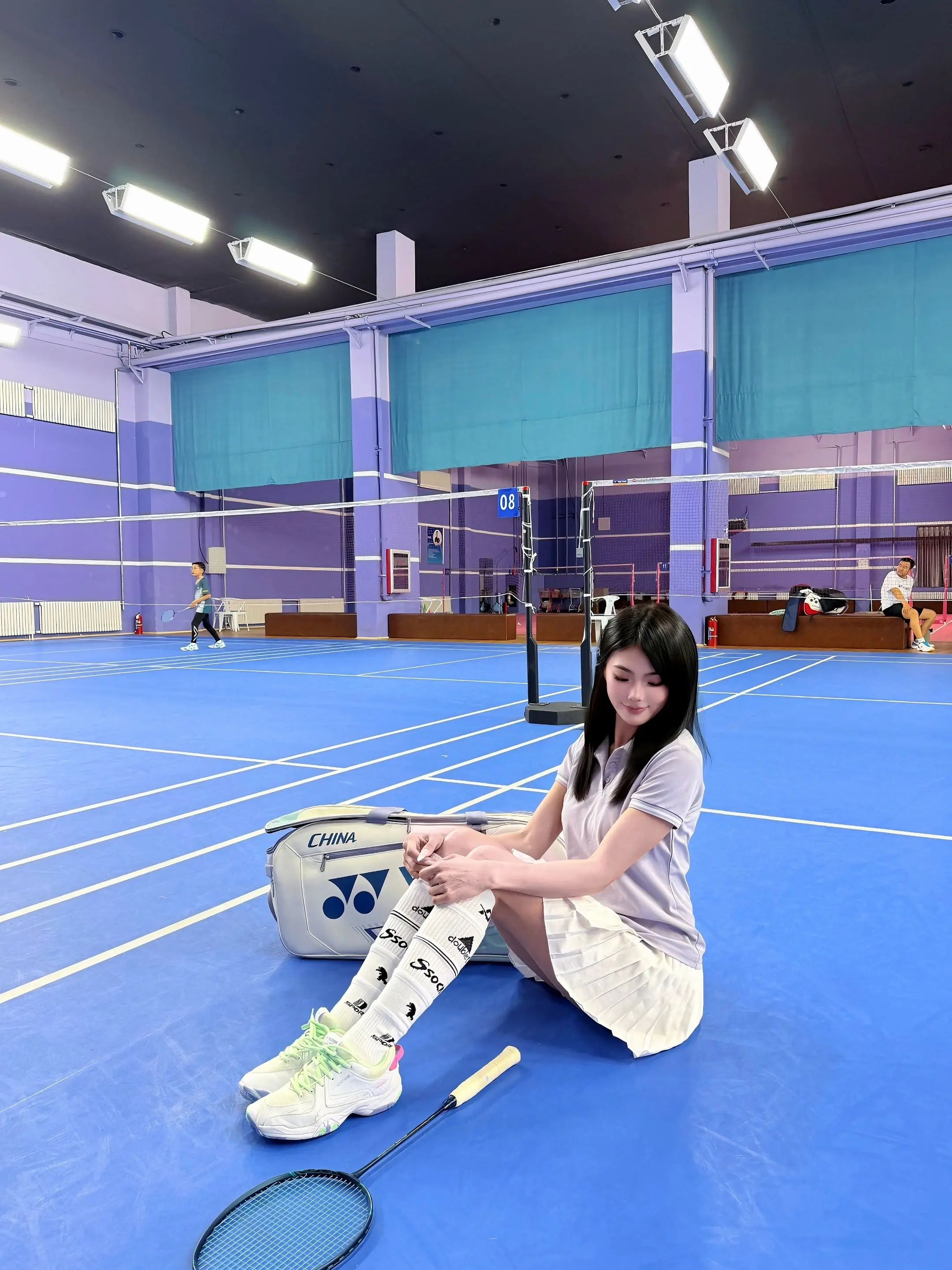 人就是多打羽毛球 就会变好看🏸。 🏸运动女孩
