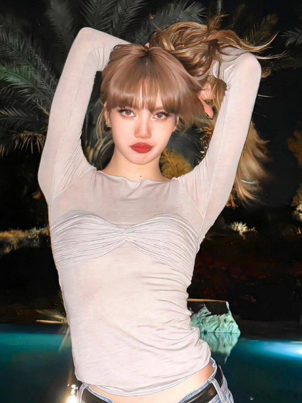Lisa往上顶那一下 BLACKPINK成员Lisa在演唱会上和一个猛男的舞蹈引