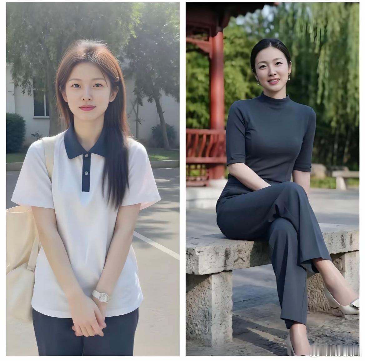 这是同一个人，还是母女俩？
