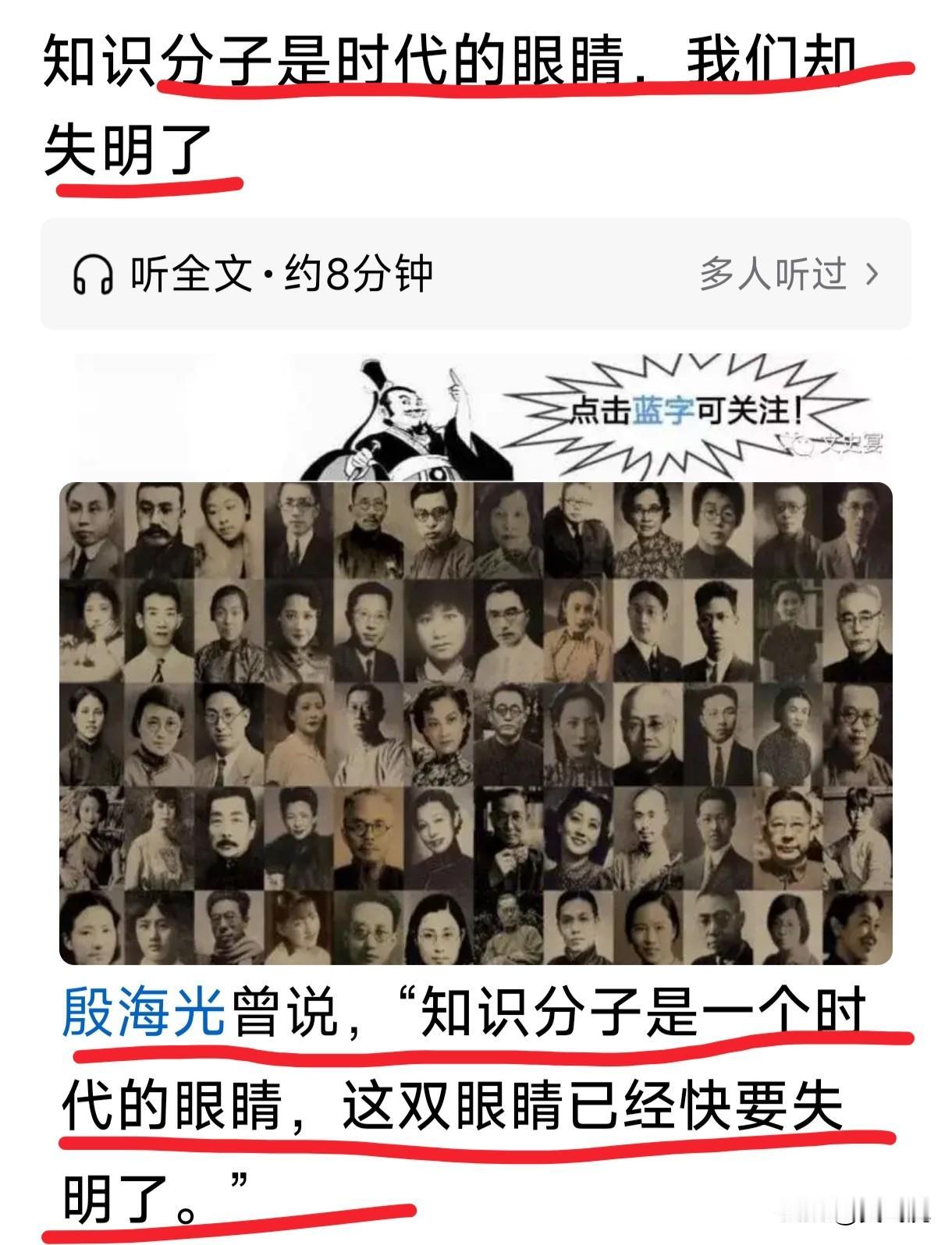 知识分子是时代的眼睛[赞]