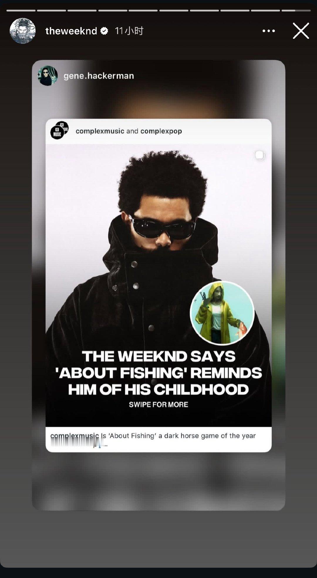 围垦ig大号转发一则：ComplexMusic： 《About Fishing》