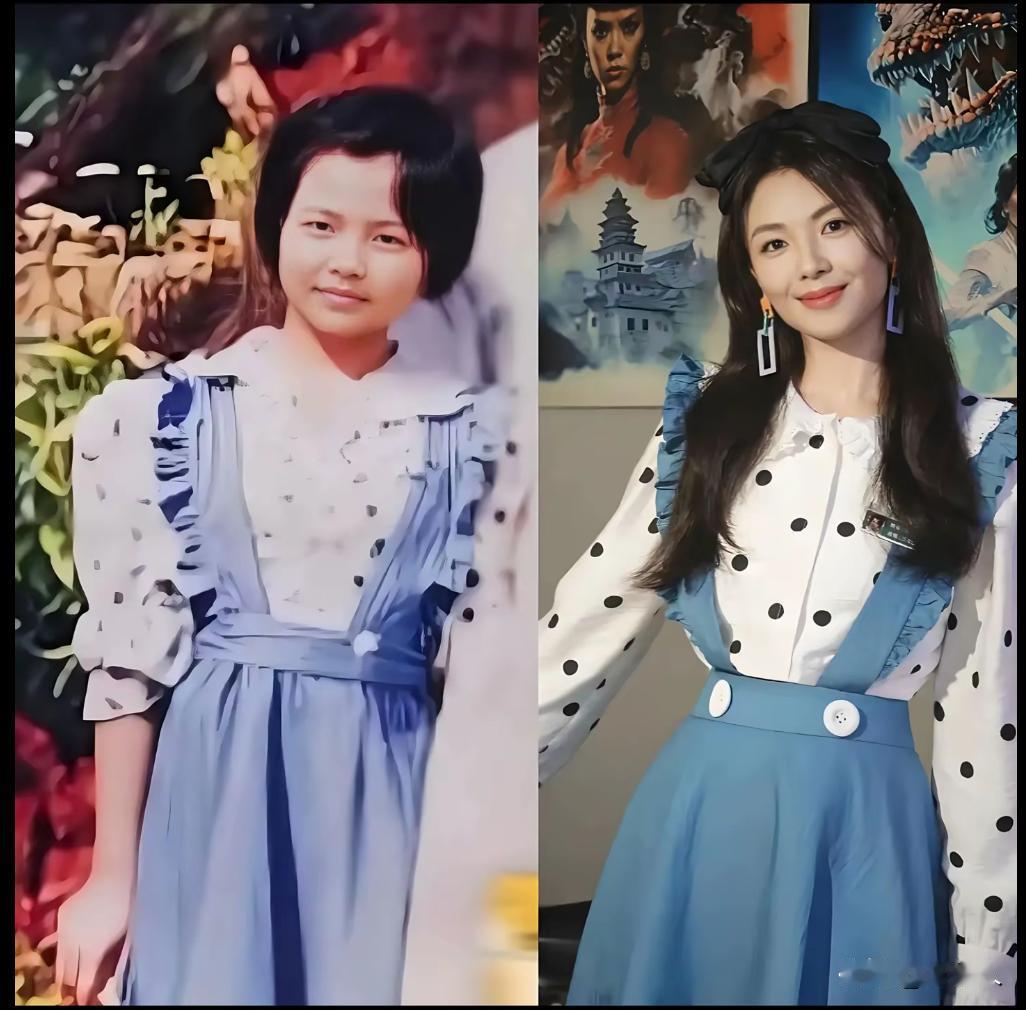 1990年，刘涛少女时代，一张珍贵的留影。她成名不仅靠演技，还在于逆境中的坚韧和