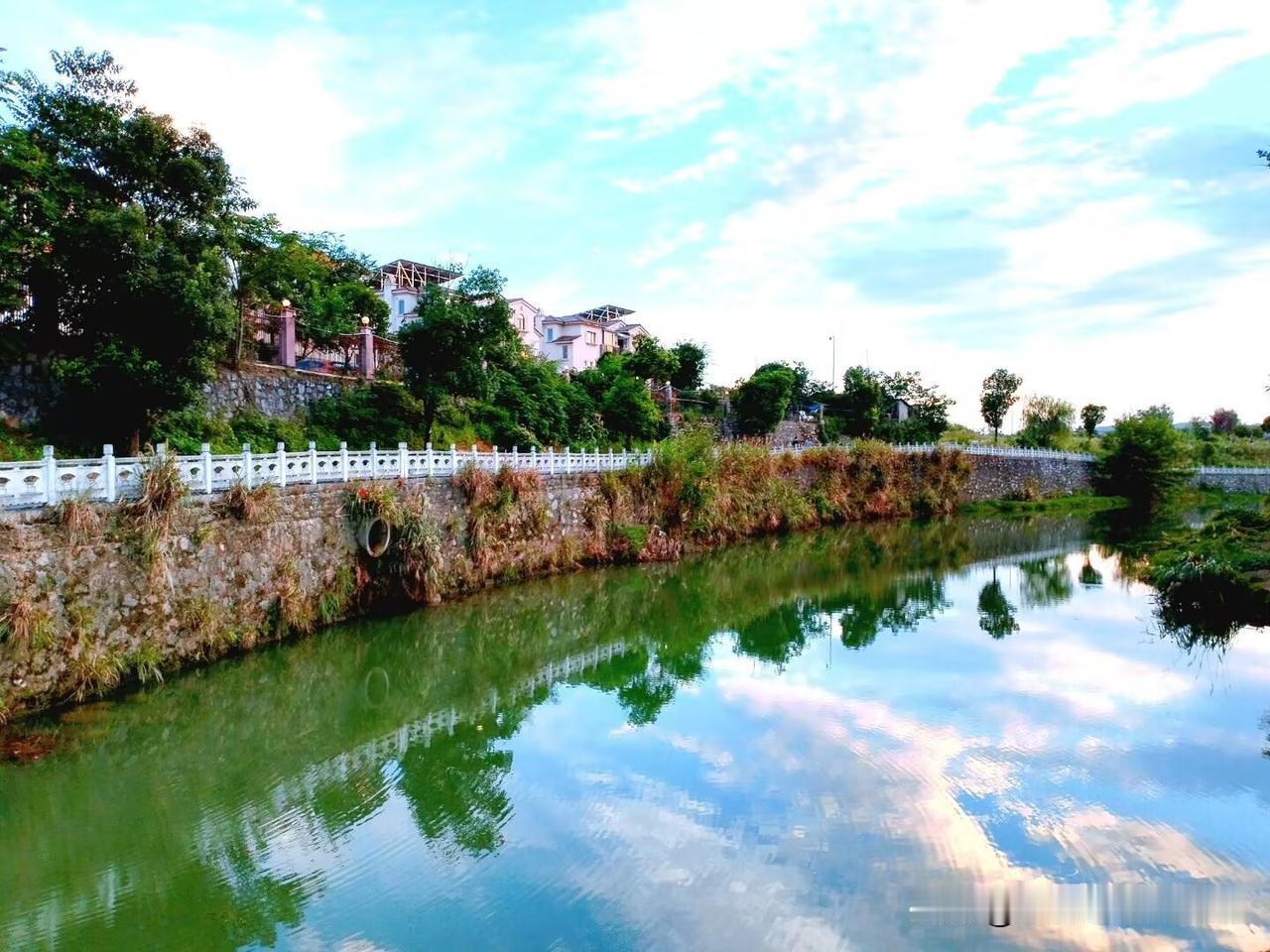 今日出去吃早餐的时候，发现路边的栀子花开了，就随拍了几张，真没想到走到龙潭河畔，