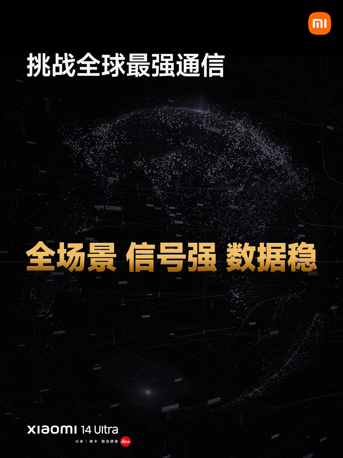 你与世界的连接，从不间断。#小米14Ultra# 搭载双向卫星通信，无网络也不断