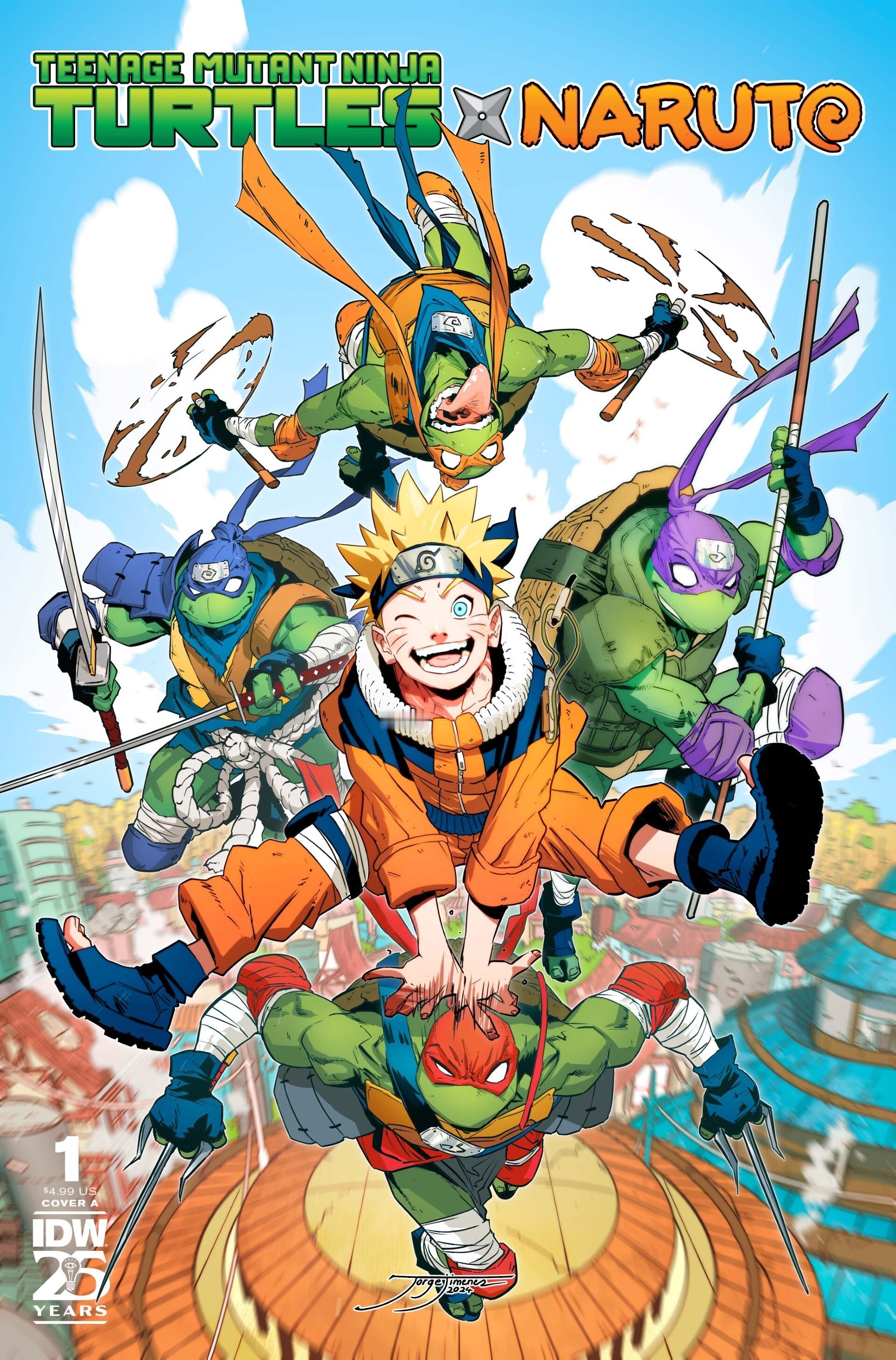 《火影忍者》x《忍者神龟》的联动漫画即将在北美发行！#火影忍者##忍者神龟# ​