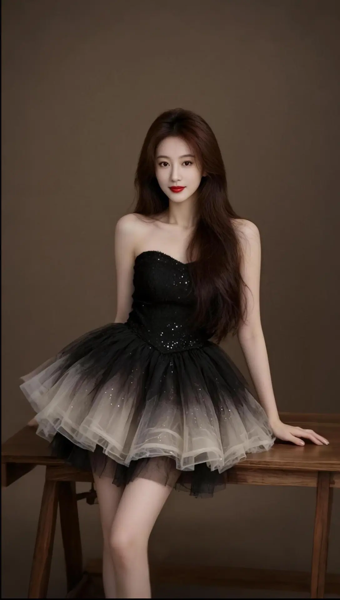 AI烟熏蓬蓬裙写真 ai创作