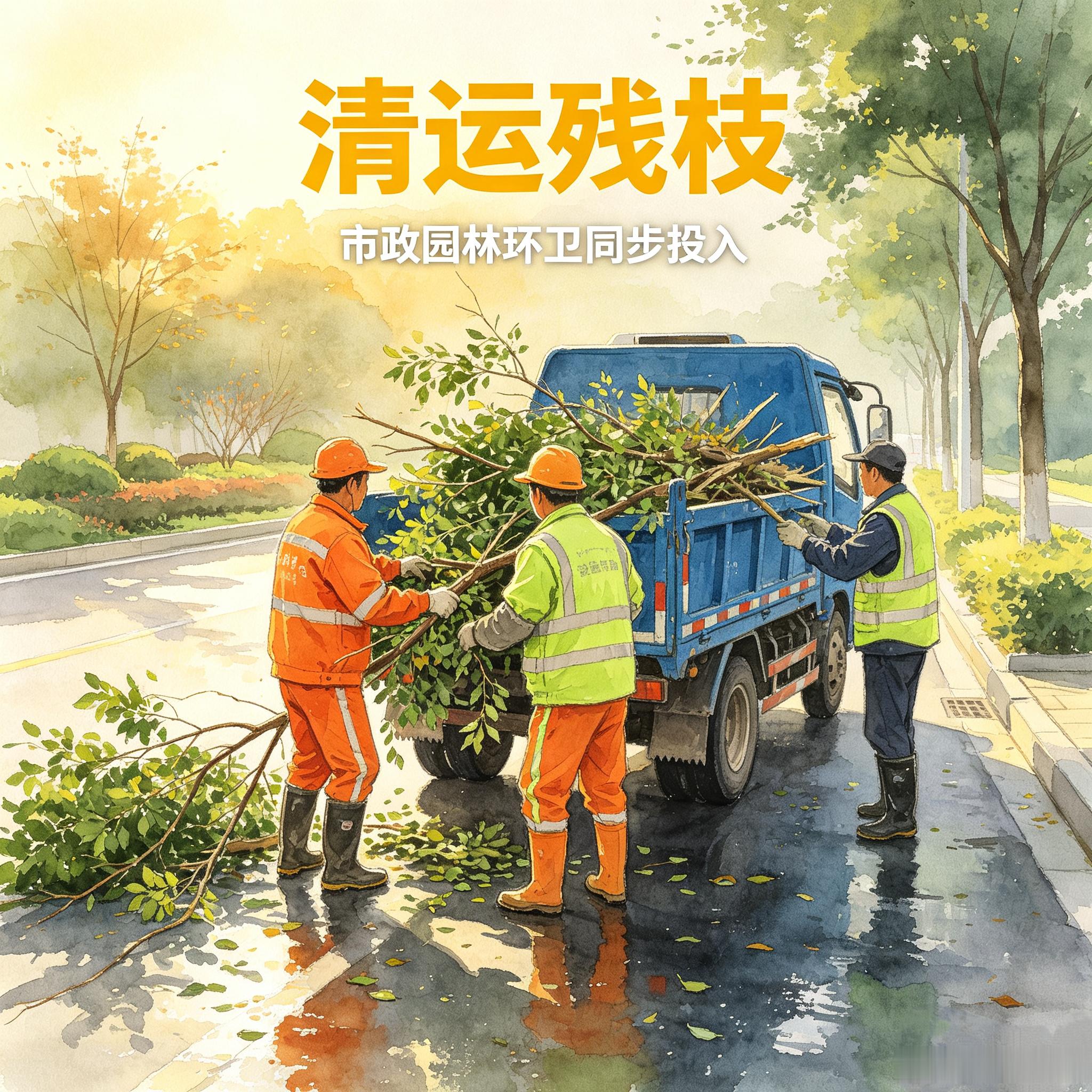 巴威过境他们即刻修复舟山城市容颜窗外是台风肆虐的痕迹，街头是不分昼夜的清理人。巴