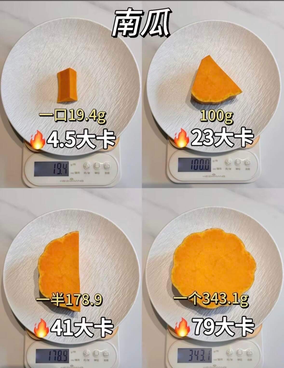 秋季减脂👀看过来！100大卡食物对比 
