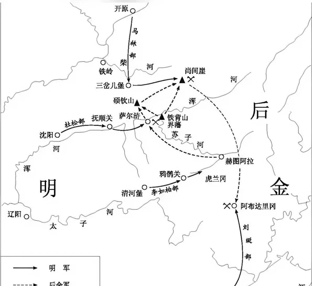 很多人分析明朝萨尔浒之战，都是从战场的角度出发的，比如去说什么分兵呀，什么战斗力