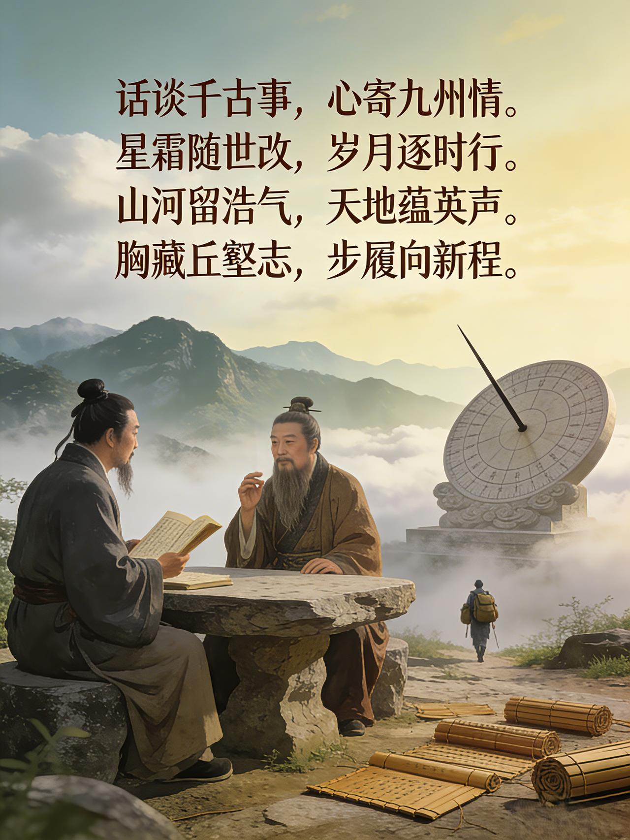 上联：话谈千古事，下联：？？您请……
抛砖引玉：
上联：话谈千古事
下联：心寄九