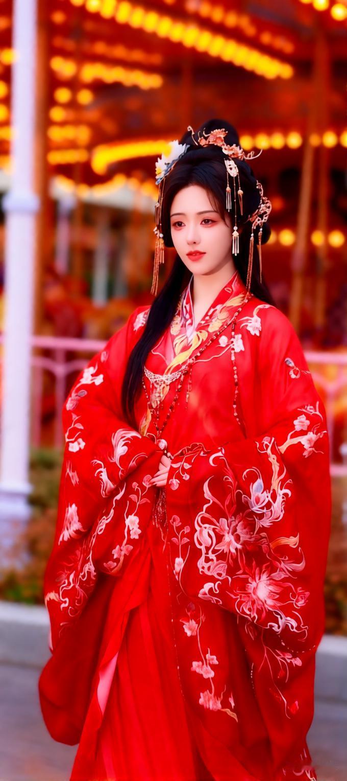 穿越千年的红衣美人，惊艳了时光