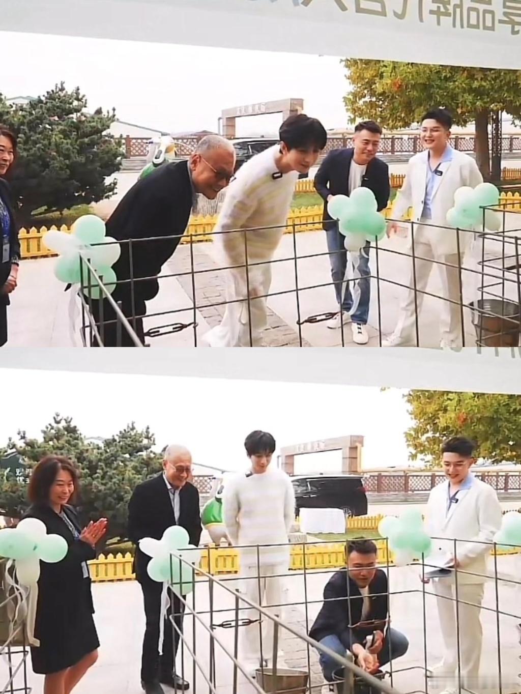 #成毅有牛了# 直播镜头前，成毅认真地填写了领养协议，正式成为一头萌态可掬的小牛
