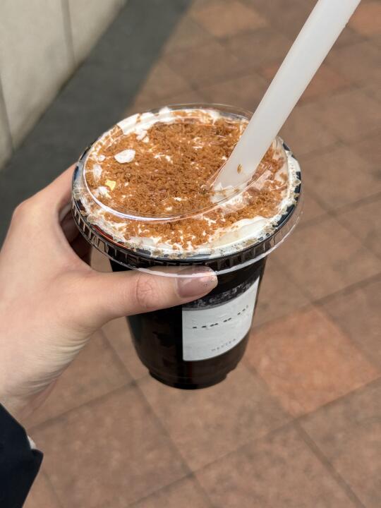 喝到了喜茶门店最后一杯牦牛乳