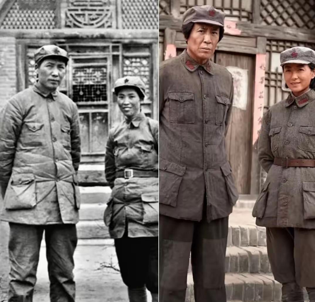 一张对比图，把《伟大的长征》推上风口浪尖，网友看完都沉默了！
 
左边是历史合影