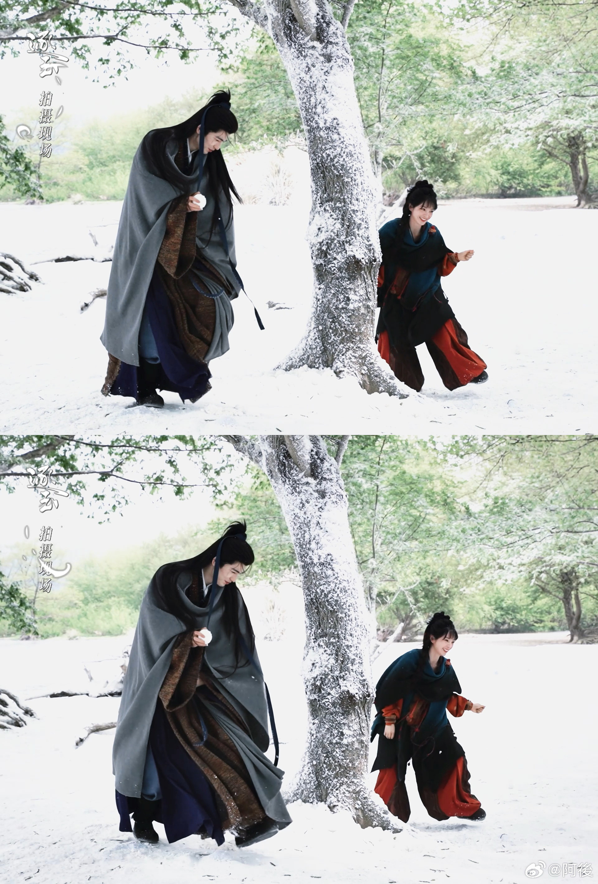 逐玉500万预约福利 曾导镜头美学封神✨！张凌赫和田曦薇同框每一帧都是画报，花絮