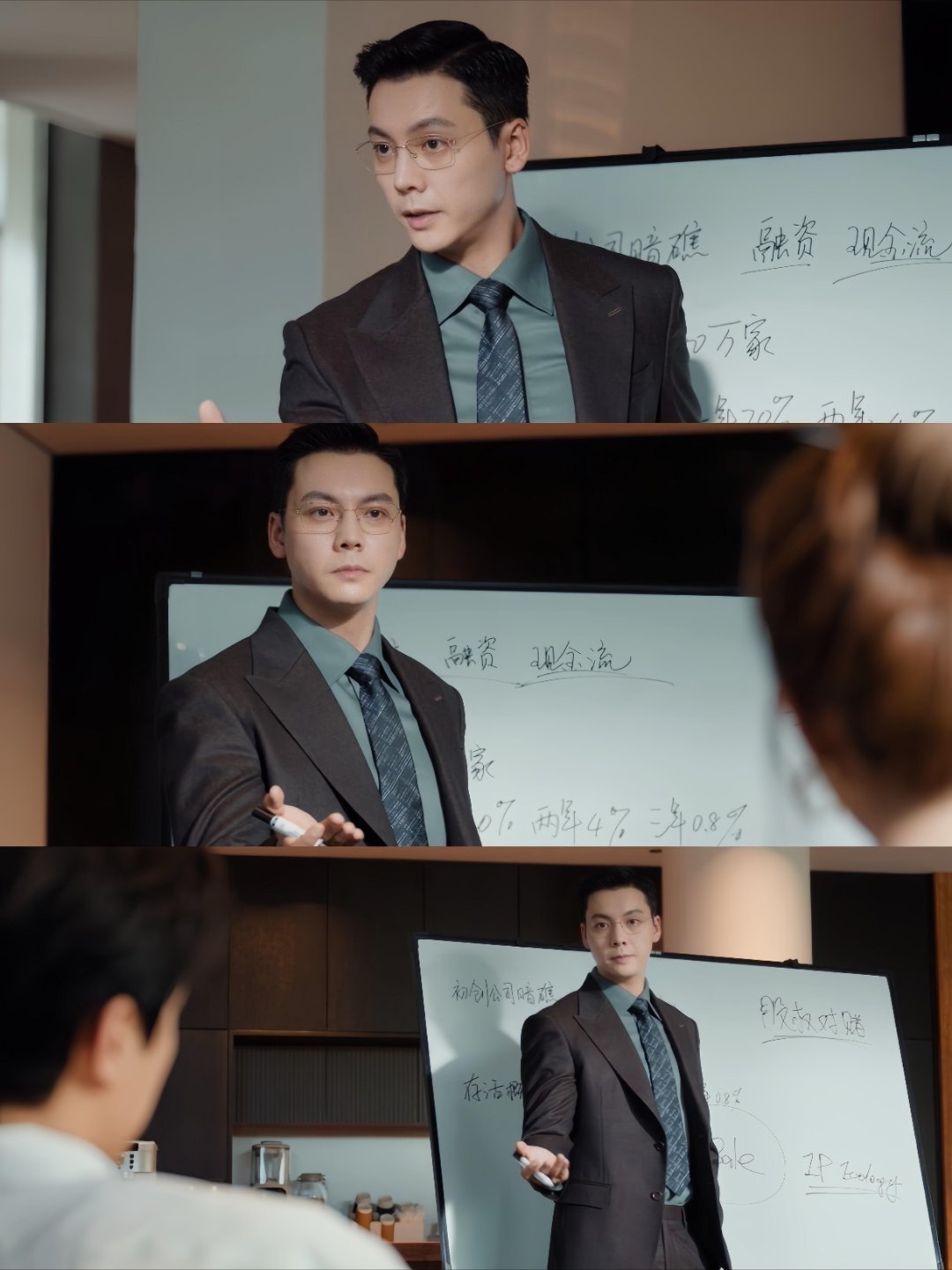 梳油头是好命哥的开关第一集妍妍去他公司的时候，那一幕就是他在散发霸总魅力啊，许妍