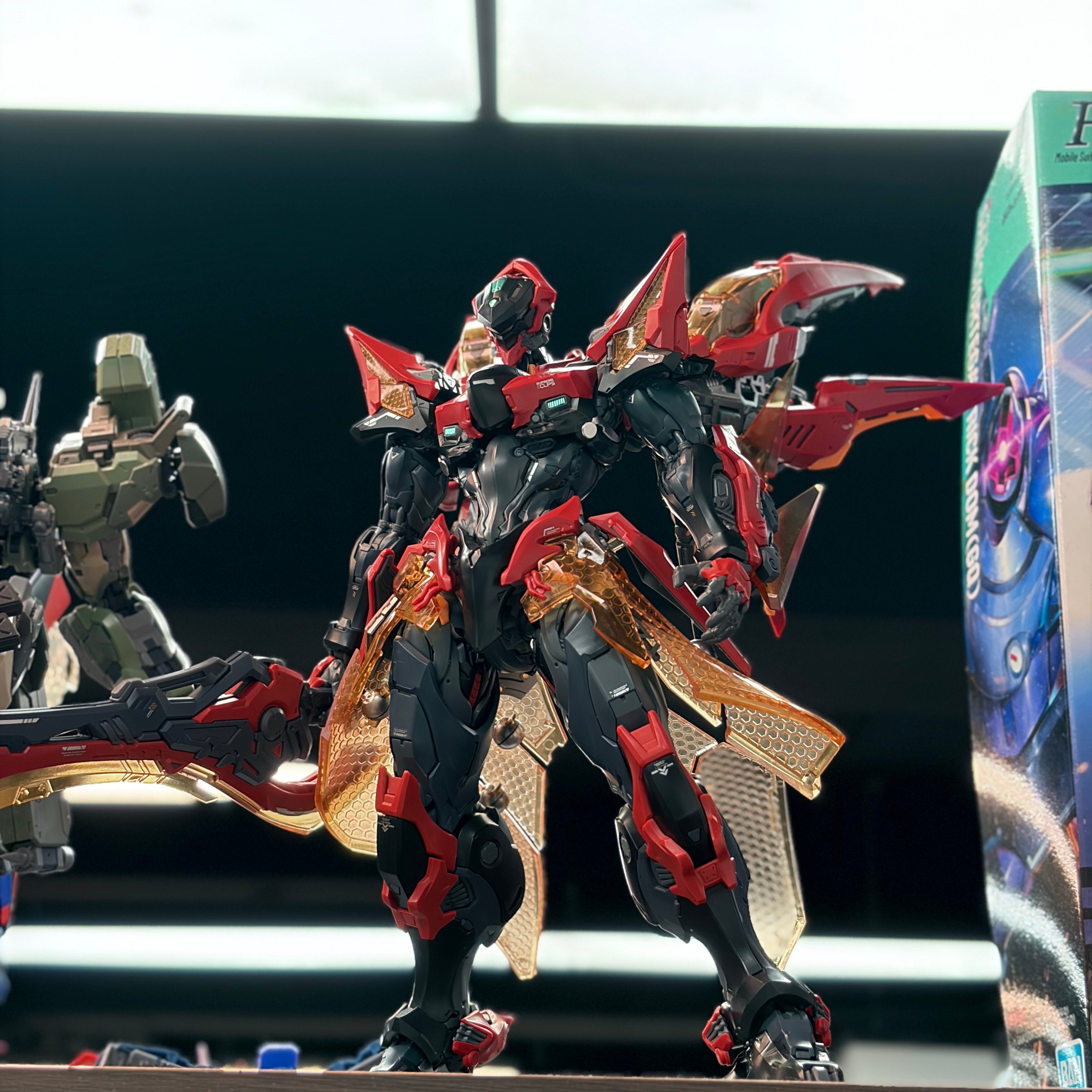 铠绛天战甲模型王者好物绛天战甲这款皮肤是机甲风的天花板了吧！没想到竟然出模型了配