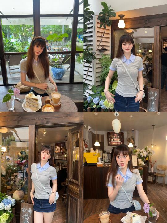 存一组咖啡店自拍姿势📷超自然