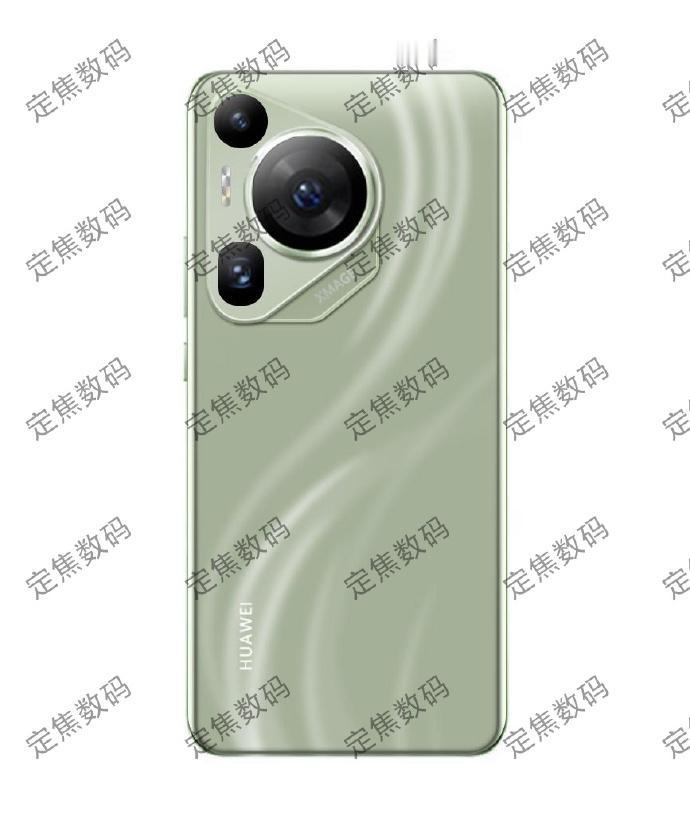 P70基本就长这样了，灰绿色会是这次的主打色，感觉比Mate60还漂亮，大家觉得