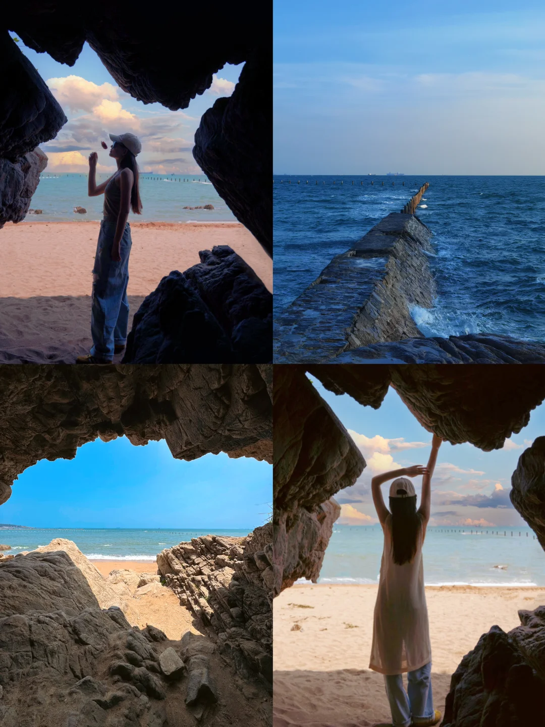 手把手教你！找到青岛❸个网红山洞和鬼怪堤坝