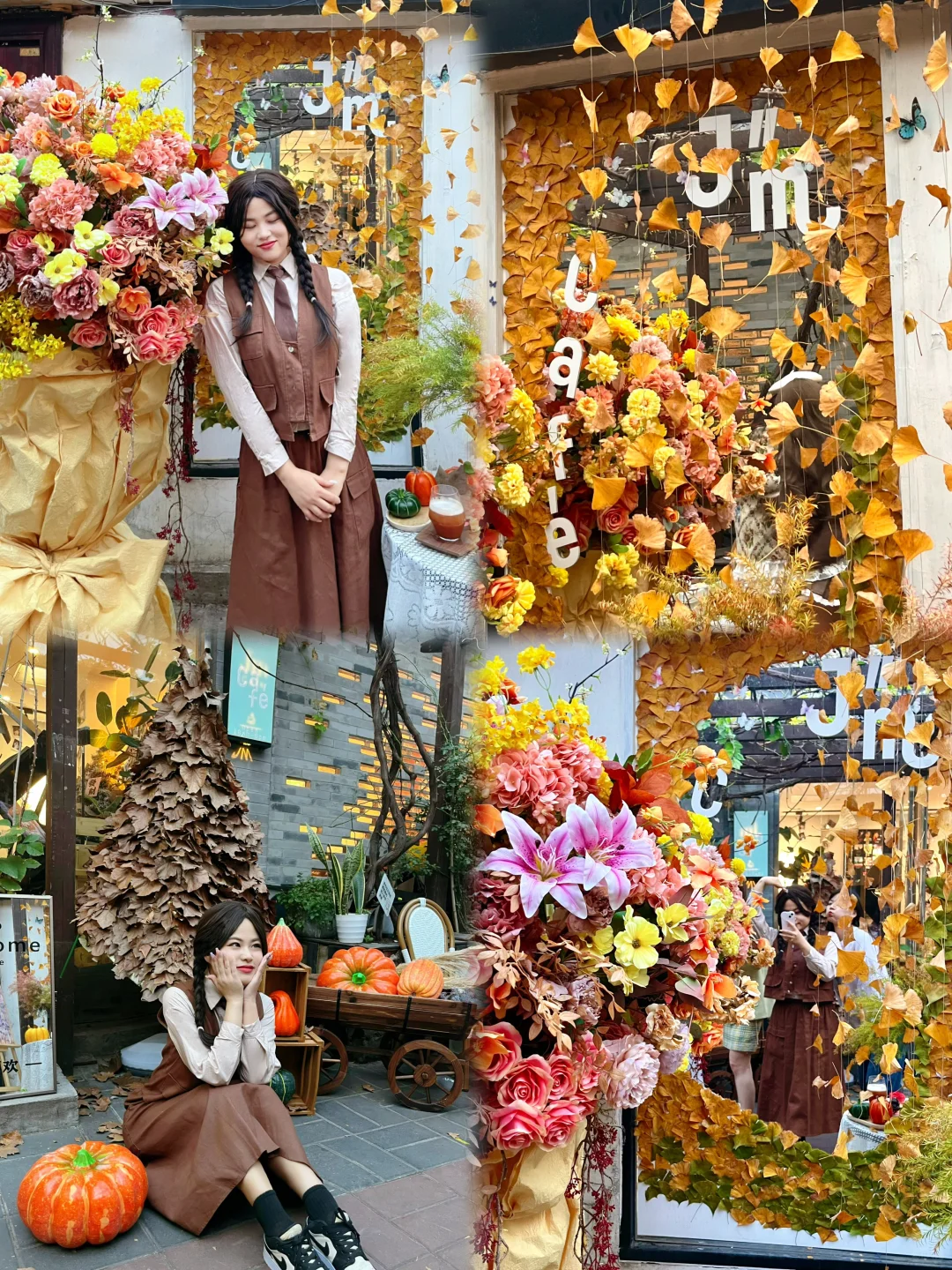 北京胡同秋天🍂的第一波落叶来了！