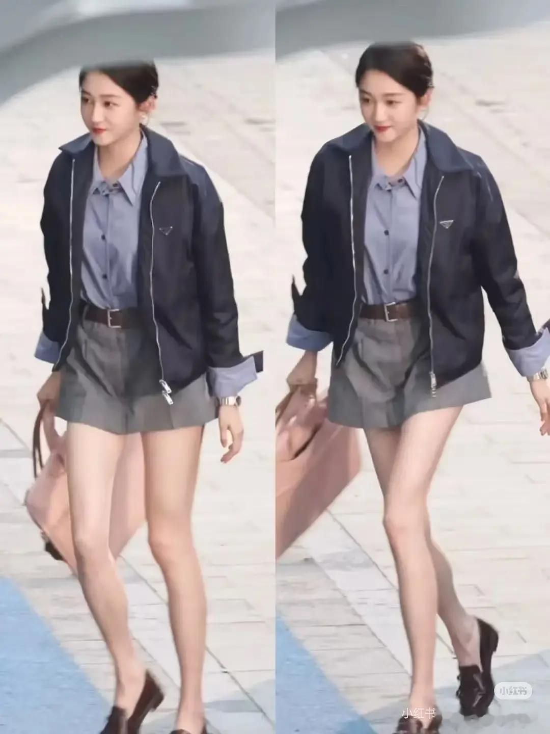 关晓彤腿太长了 