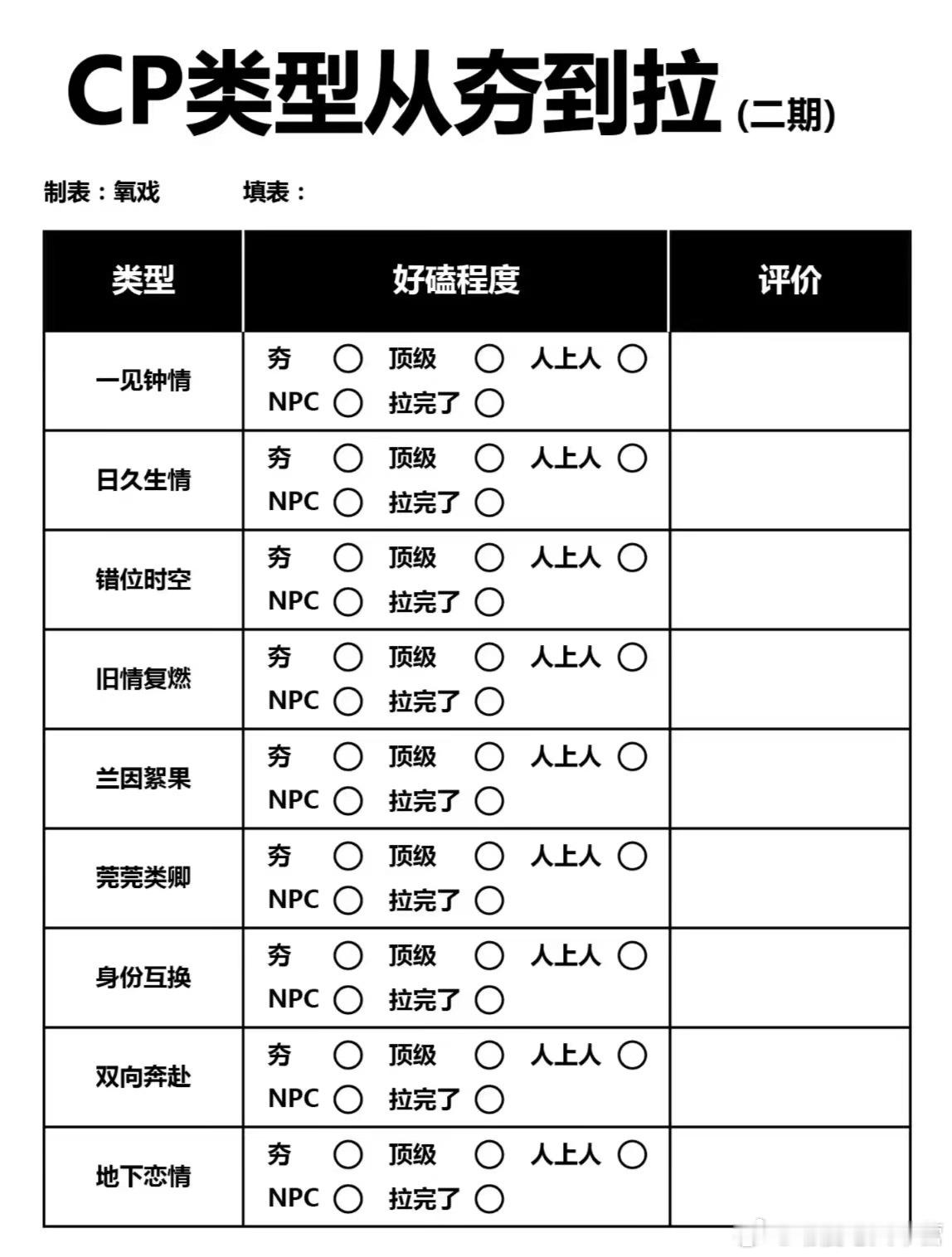 都来填！ 