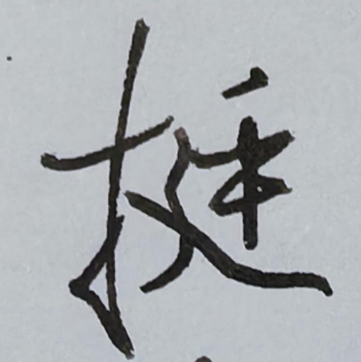 这个字写的挺好看，你说呢？