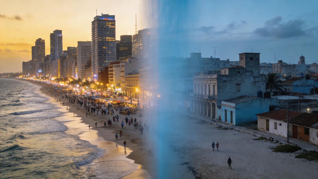 咫尺鸿沟：美国对古巴60余年单边制裁的国际审判
 
美国与古巴隔佛罗里达海峡相望