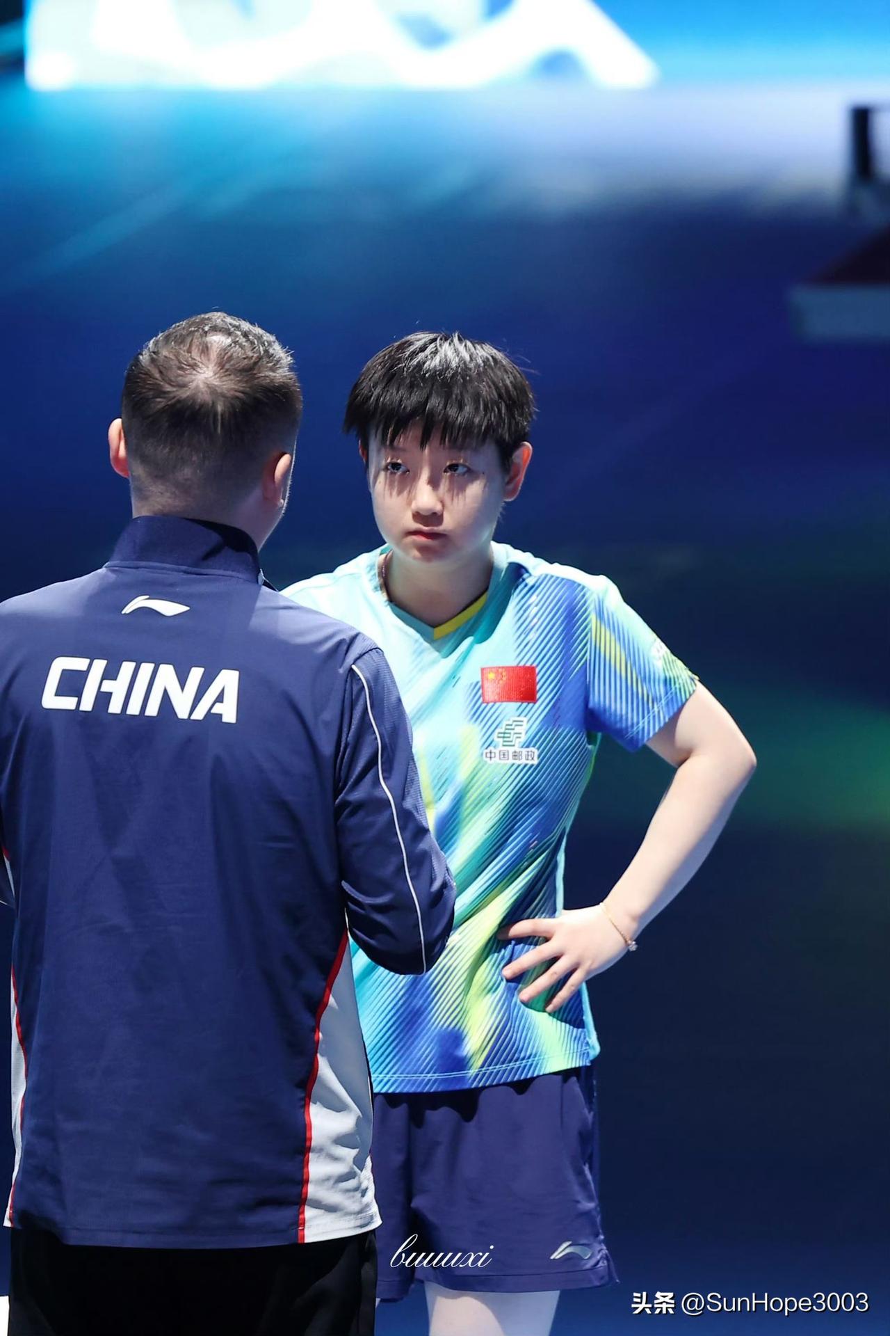 莎莎确实是瘦了，莎莎说的任姐很早就在体总了，
以前也曾经在男队，跟着王楚钦他们在