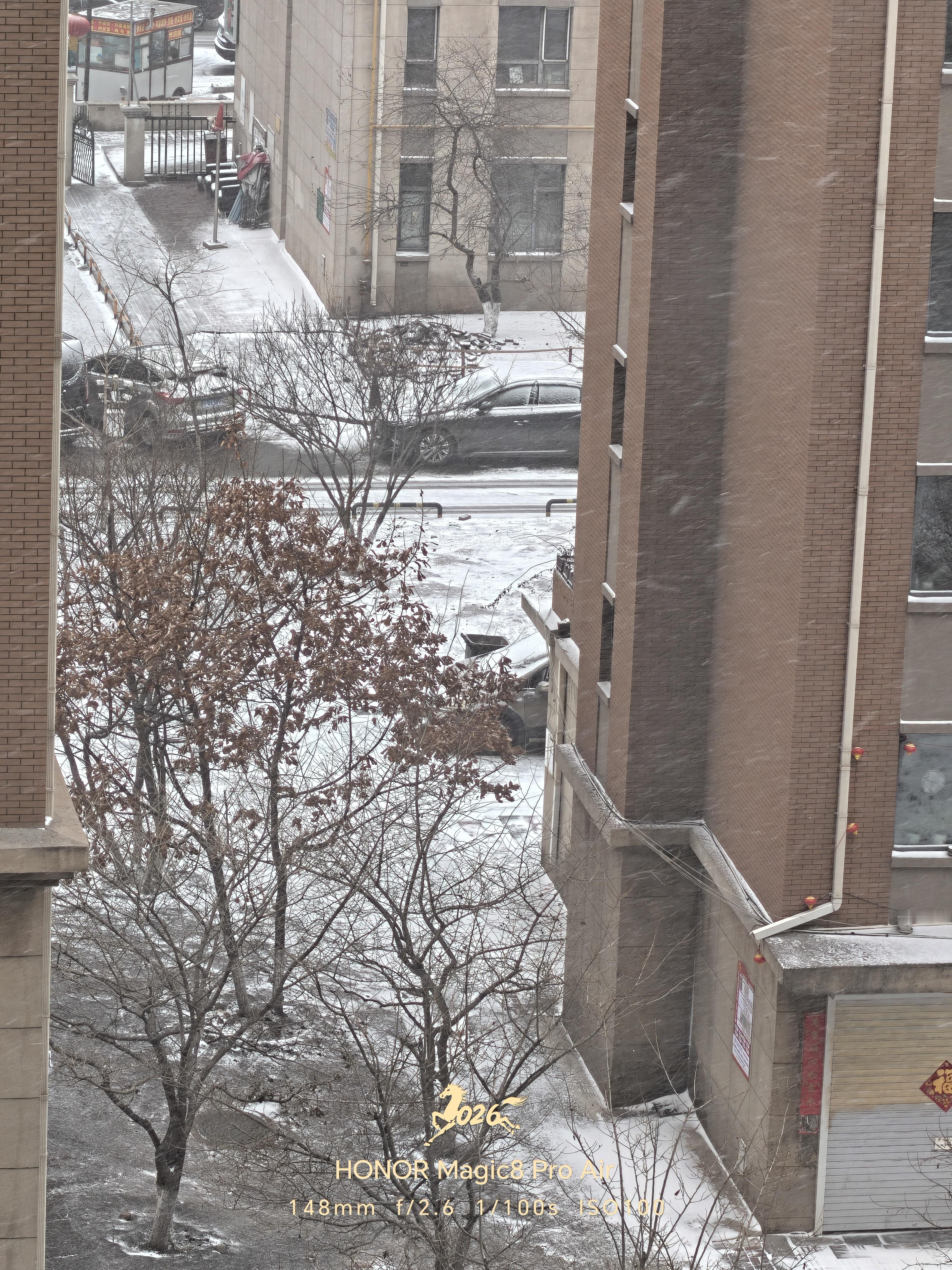 昨天还零上10度，今天就开始下雪了，今年东北这天气，真的反复无常哈尔滨和长春的冰