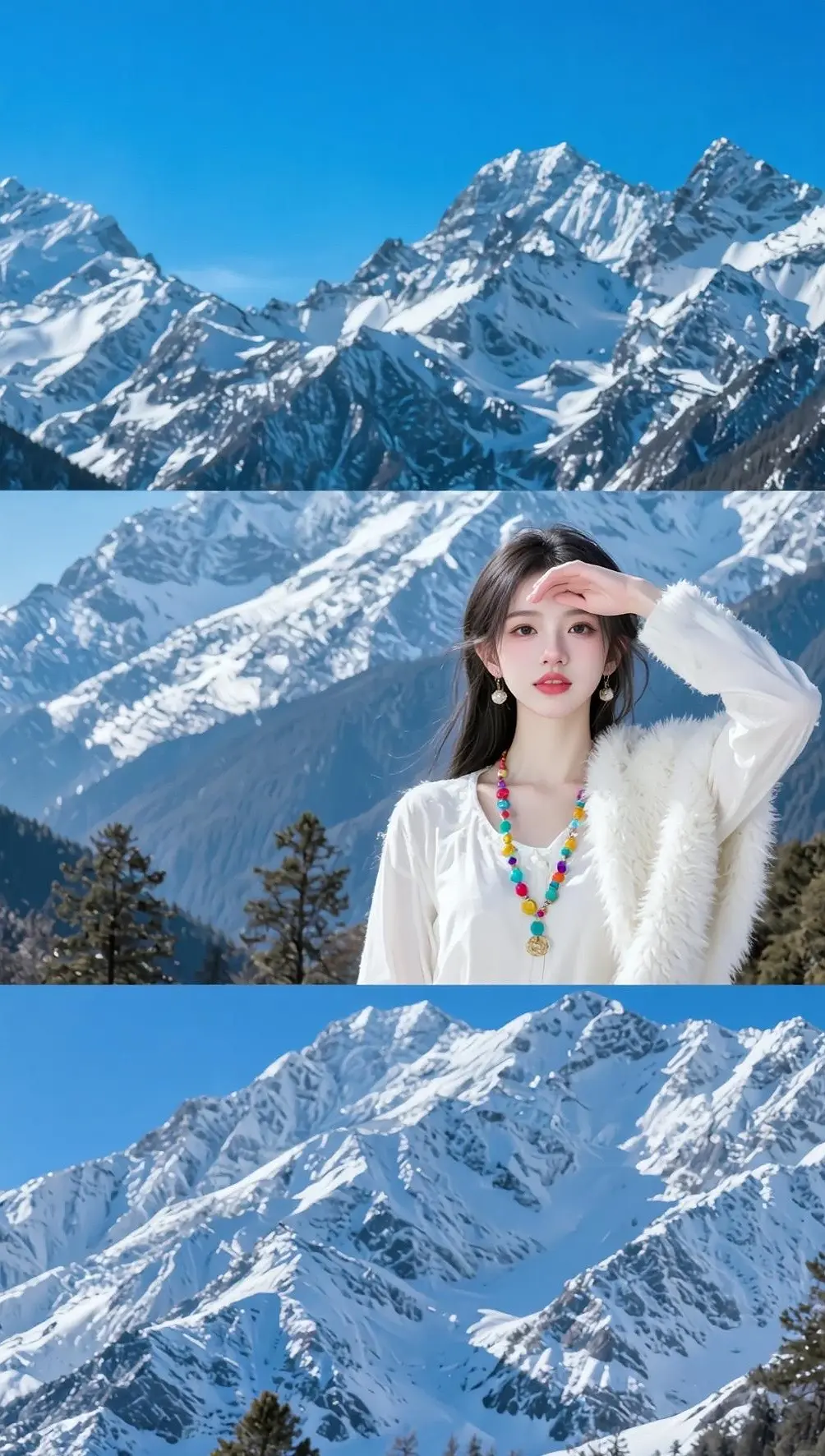 雪山与AI的完美结合，美轮美奂，不容错过！