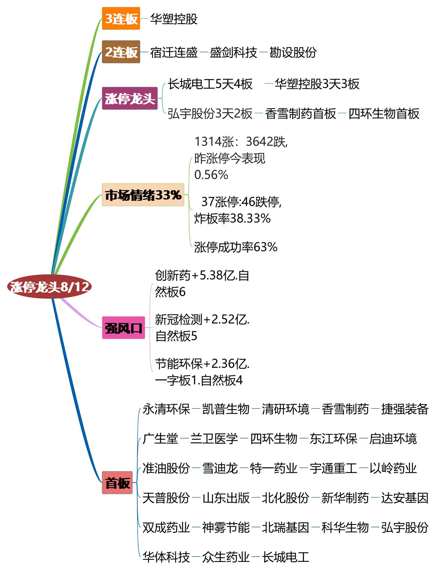 8月12日涨停龙头复盘！