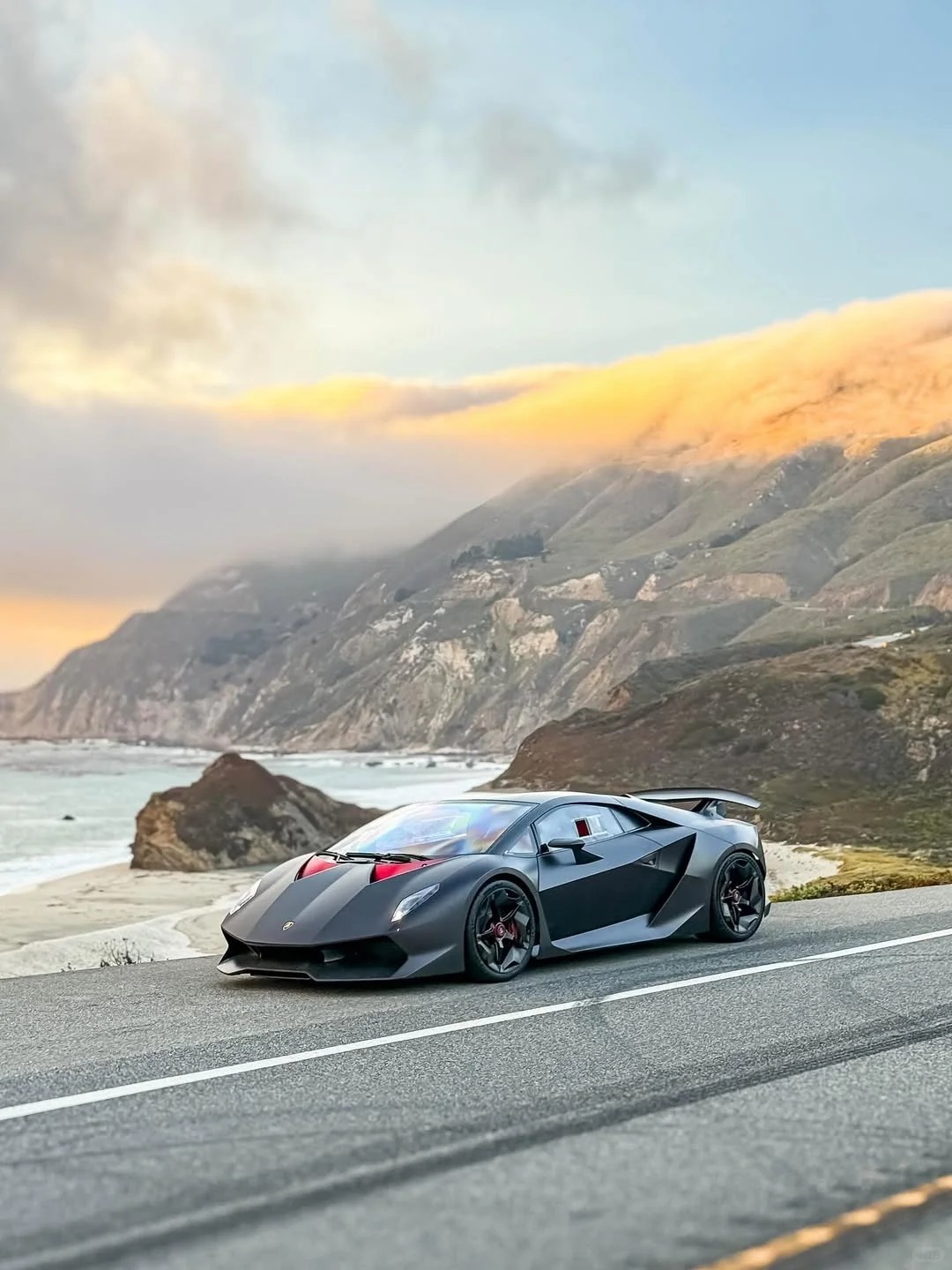 Lamborghini Sesto Elemento，红色点缀简直点睛之笔