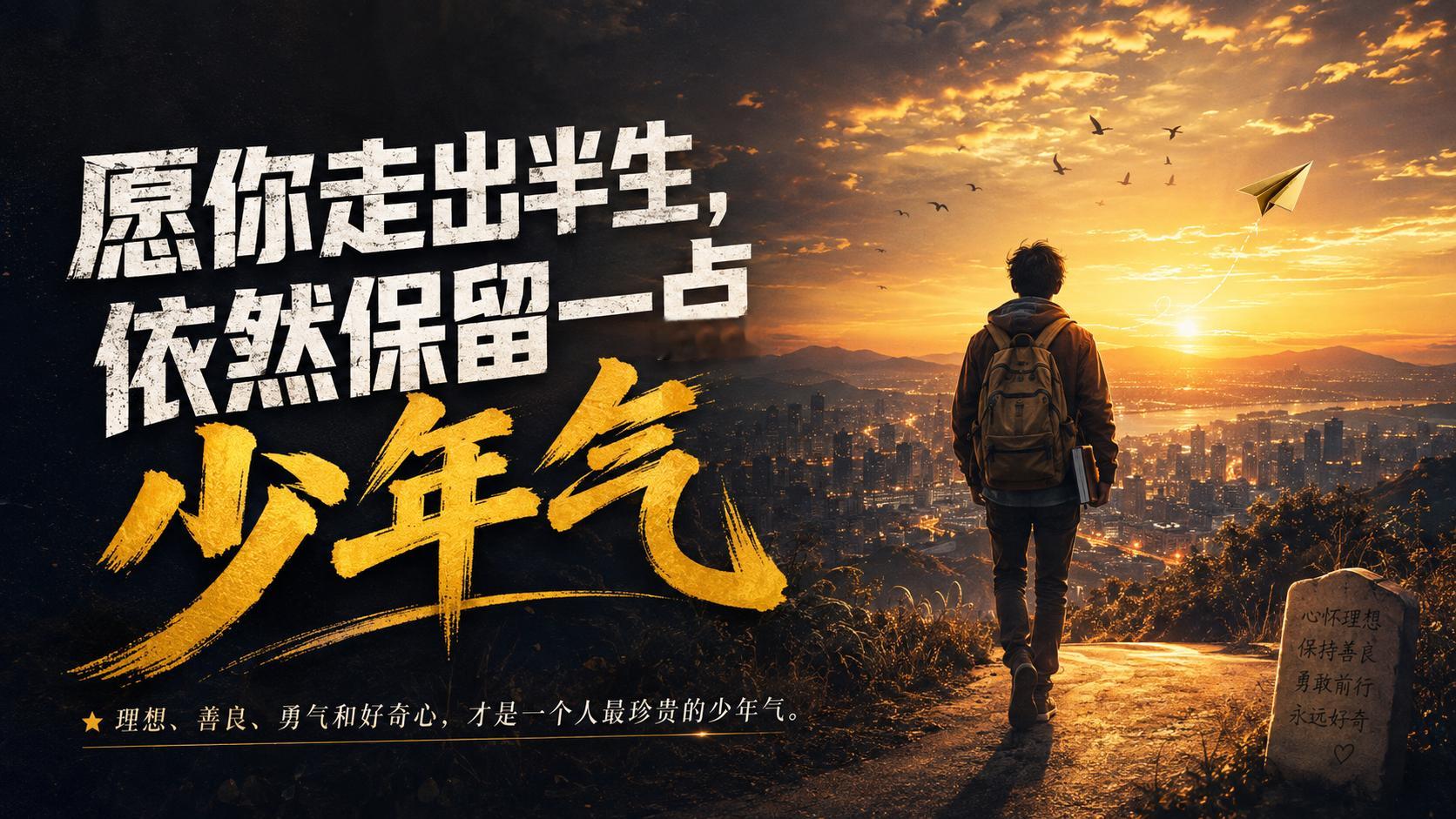 愿你走出半生，依然保留一点少年气人活得越久，越容易变得“懂事”。知道什么话不能说