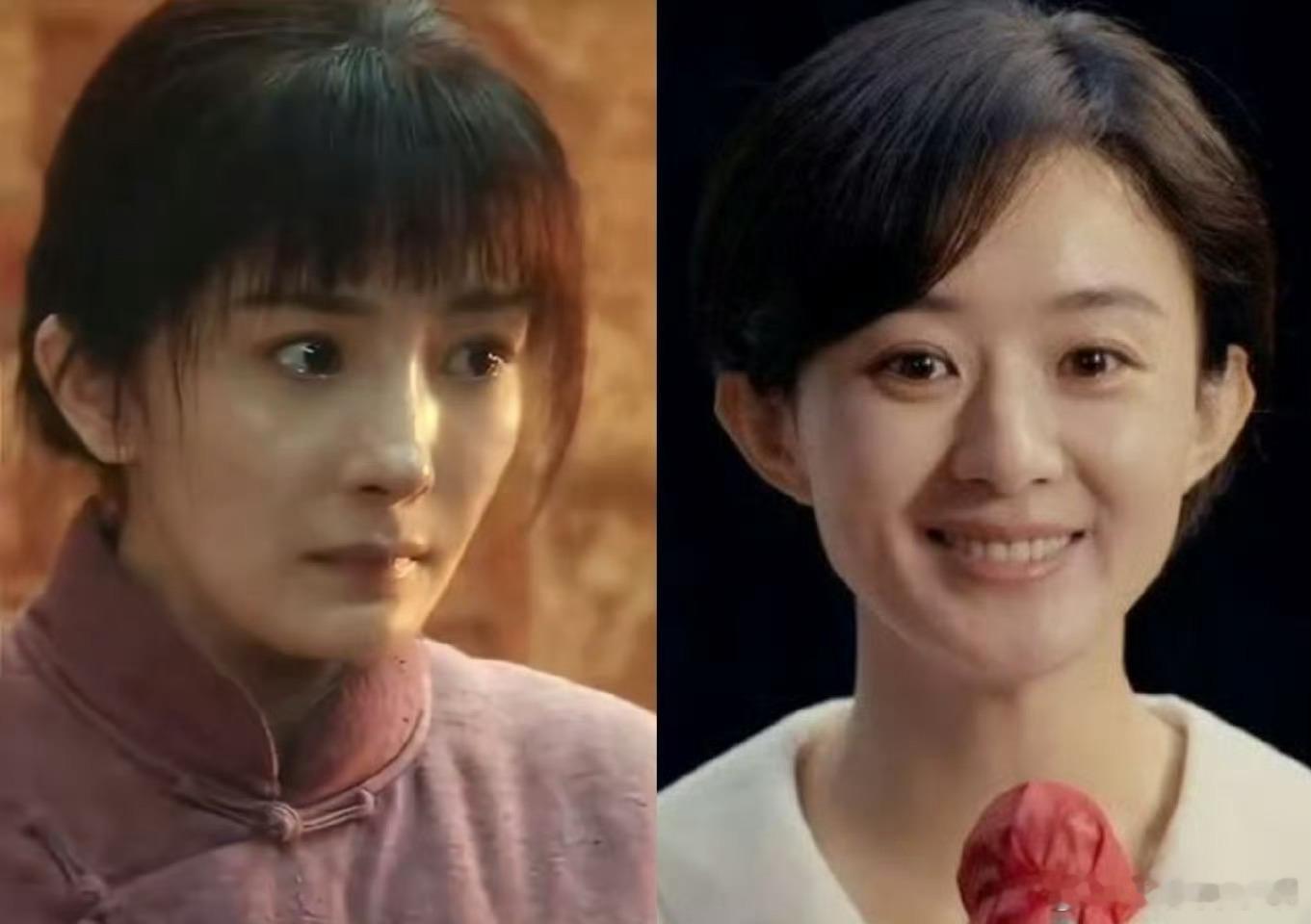 杨幂和赵丽颖在最新年代剧里的素颜，你们谁代入感更强？ 