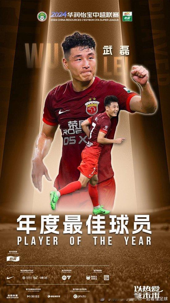 1月8日晚，武磊出席中超联赛颁奖典礼，拿下上赛季中超“最佳射手”与“最佳球员”两