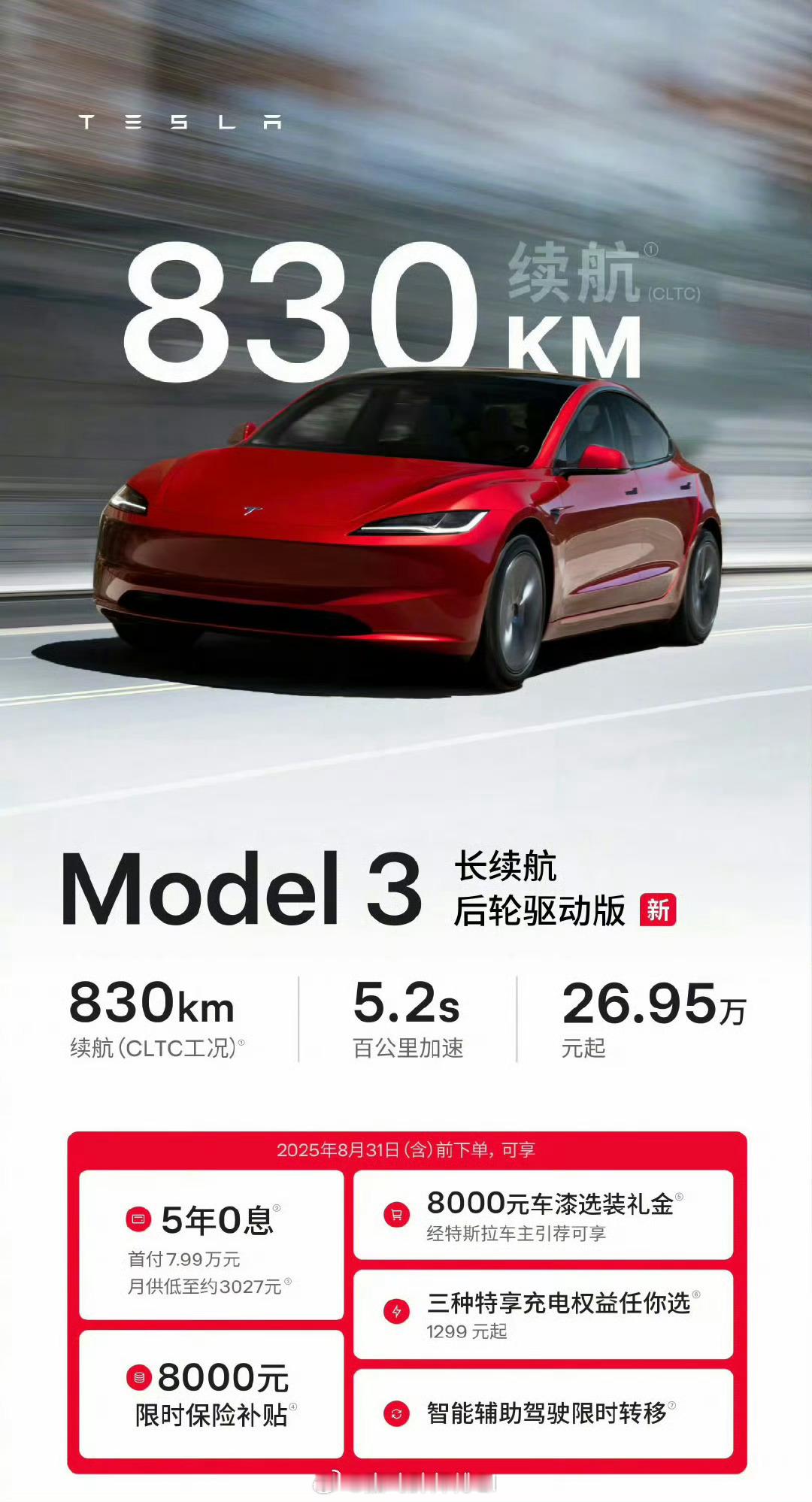 史上最长续航特斯拉，感觉平常开个700km以上不是问题大v聊车 ​​​