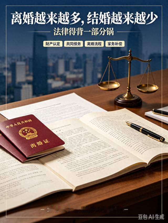 离婚越来越多，结婚越来越少，法律得背一部分锅